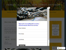 Tablet Screenshot of fringeshavurah.com